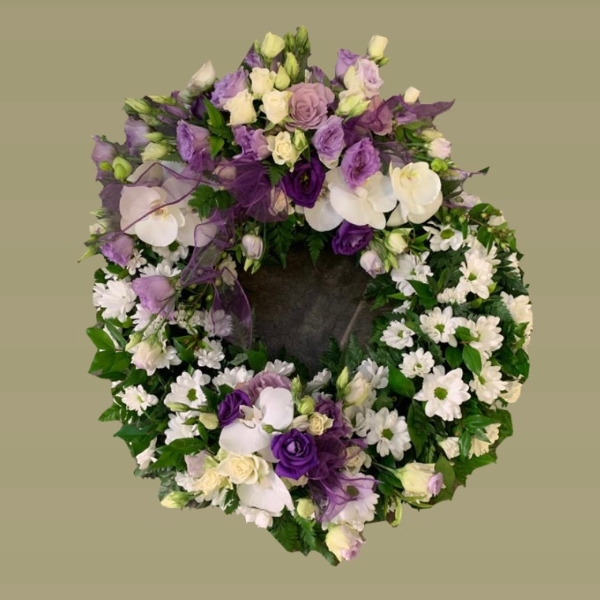 Luxurious Orchid Wreath