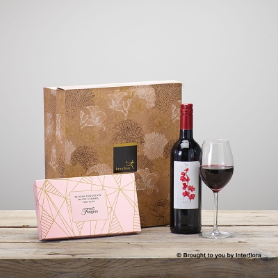 Red Wine & Salted Caramel Truffles Gift Set