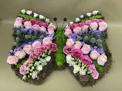 Butterfly floral tribute