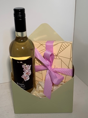 Chocolate and Wine Envelope Gift Set