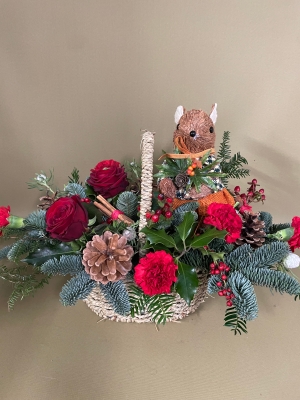 Cute Creature Christmas Basket