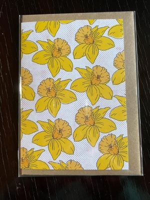 Hand made daffodil card by Creatively Bridge Prints