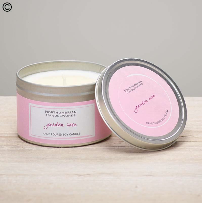 Interflora garden rose candle
