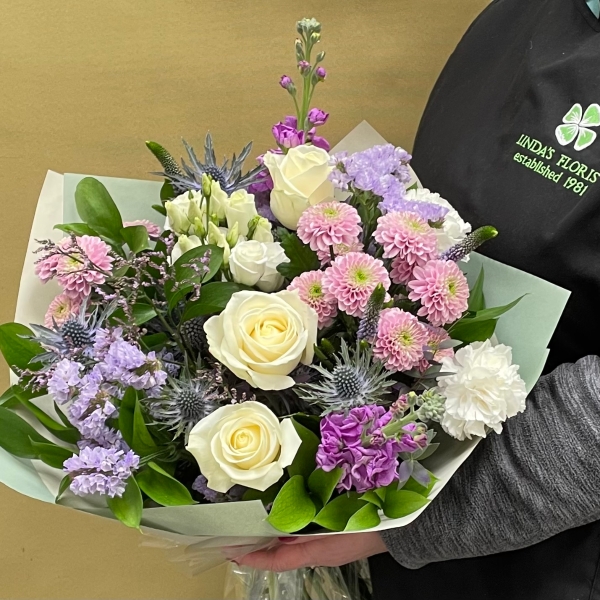 Lavish Lilacs hand tied bouquet