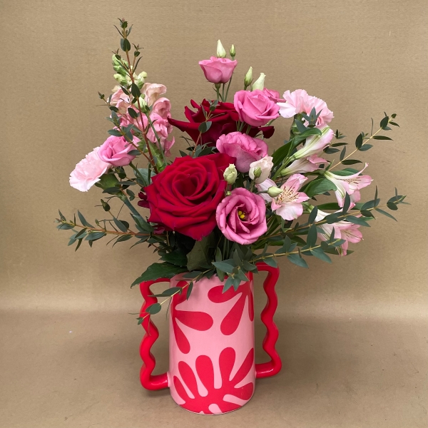 Tickle me pink vase