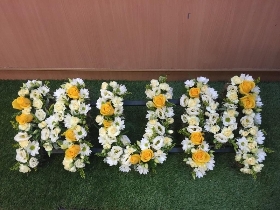 Mixed Flower Lettering