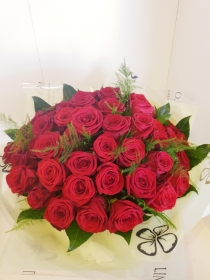 50 Rose Hand Tied