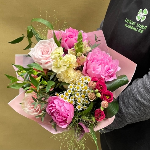 In the garden hand tied