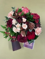 Large Classic Christmas Purple Vase