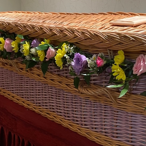 Mixed flower garland