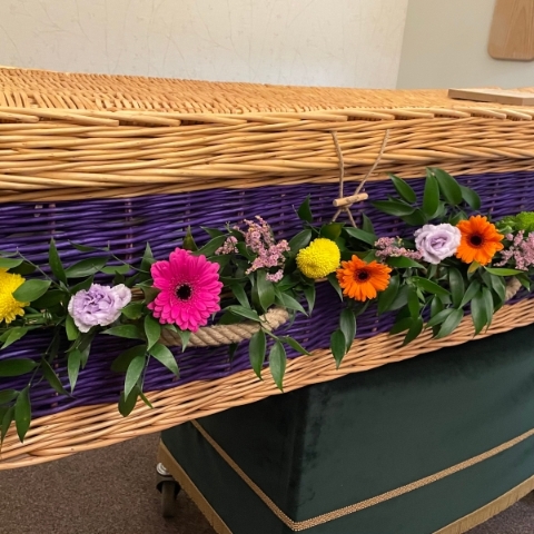 Mixed flower garland