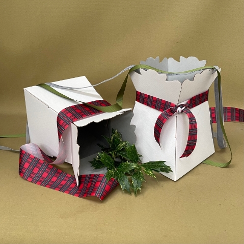 Woodland Christmas hand tied