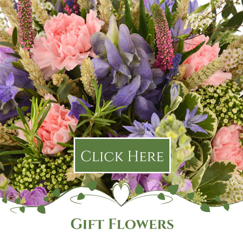 Gift flowers panel leading to shop online page