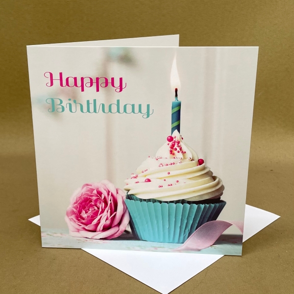 Happy Birthday Cupcake Card