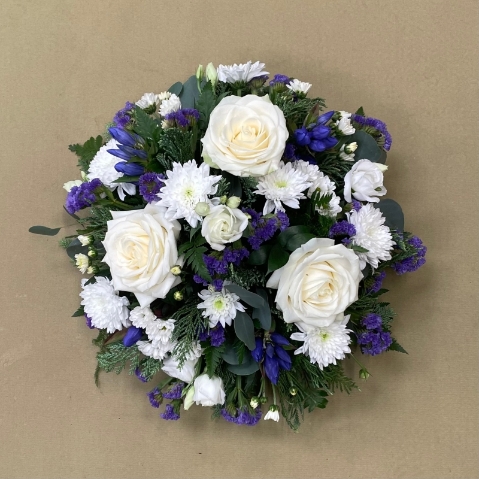 Blue & White Posy