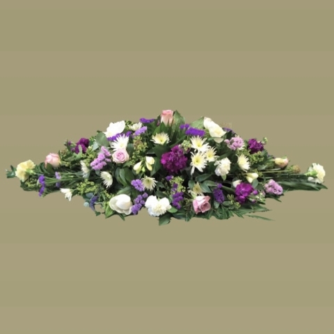 Essence of violets casket spray